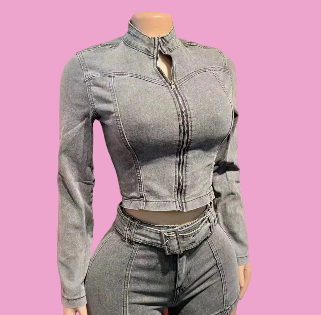Stepping Out Denim Set