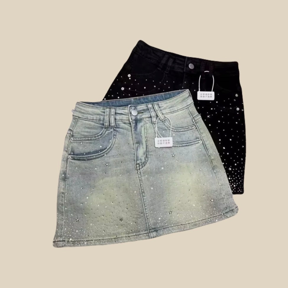 Backstage Denim Skirt